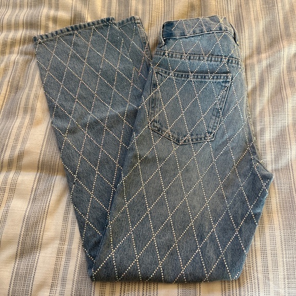 Zara Light Blue Straight Leg Jeans - Picture 11 of 12